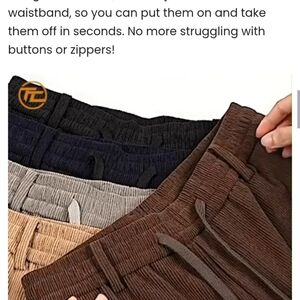 LaLaChics Flex Cozy Women's (Or Men's) Black Corderoy Winter Pants